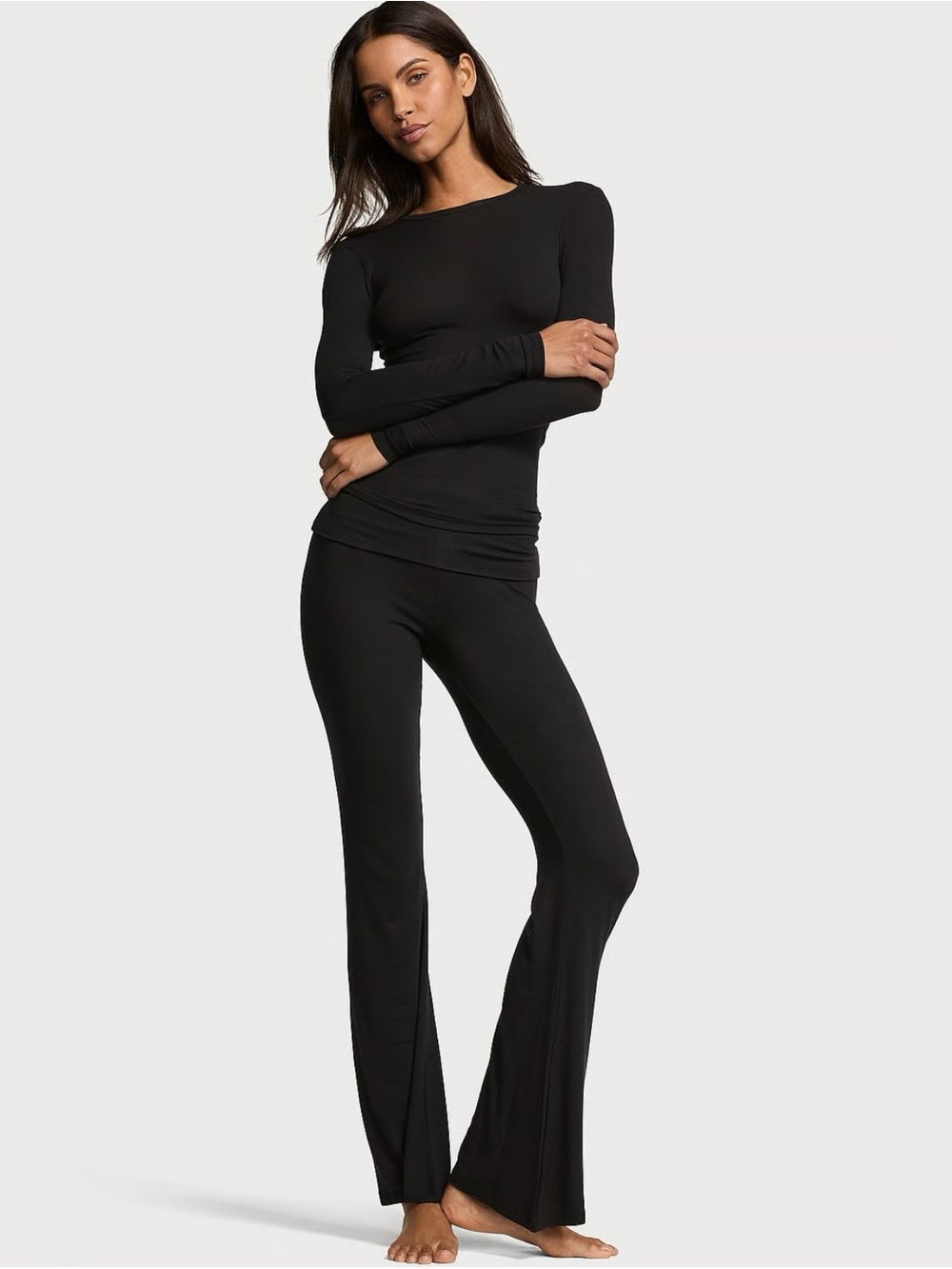 Victoria's Secret Black Boot Cut Lounge Pants